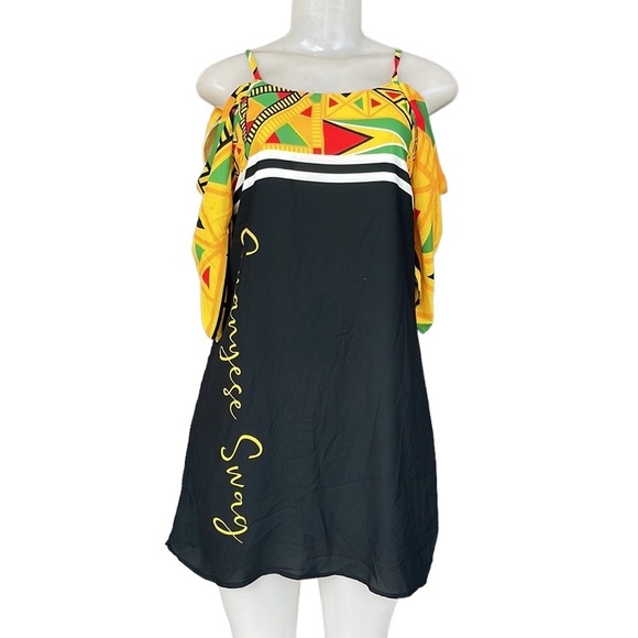 Guyanese Swag Mini Dress Size S New - Picture 1 of 14